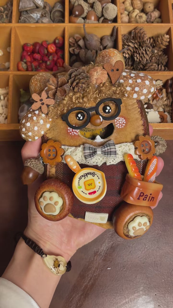 Two Sides  Toasty the Mushroom Baker